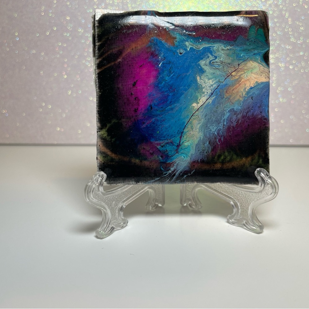 Abstract Multicolor Blacklight Art Canvas